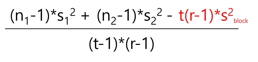 how-to-calculate-pooled-variance-when-including-block-in-the